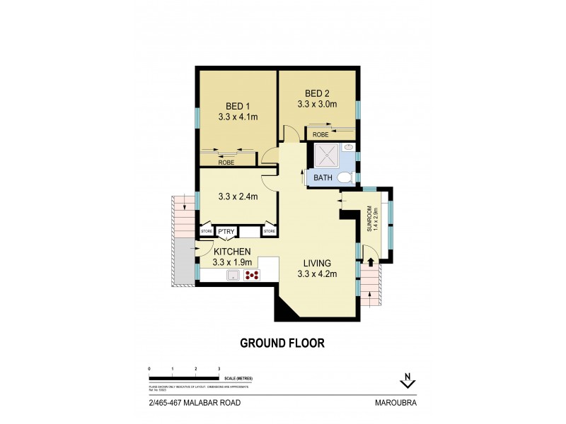 2/465-467 Malabar Road, Maroubra NSW 2035 Floorplan