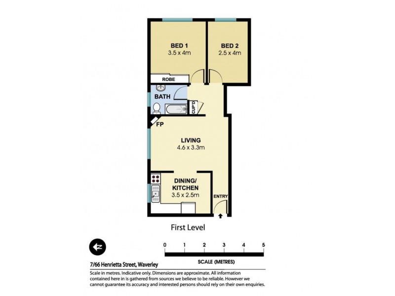 7/66 Henrietta Street, Waverley NSW 2024 Floorplan