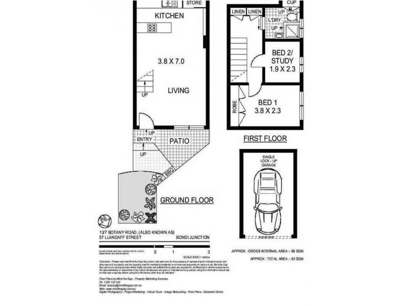 57 Llandaff Street, Bondi Junction NSW 2022 Floorplan