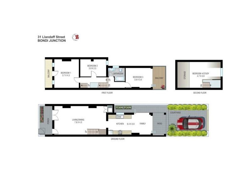 31 Llandaff Street, Bondi Junction NSW 2022 Floorplan
