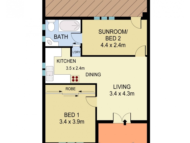 1/23 Mount Street, Coogee NSW 2034 Floorplan