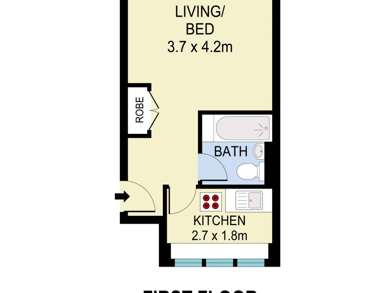 2E/85-91 Elizabeth Bay Road, Elizabeth Bay NSW 2011 Floorplan