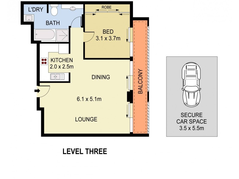 6/8 Young Street, Paddington NSW 2021 Floorplan