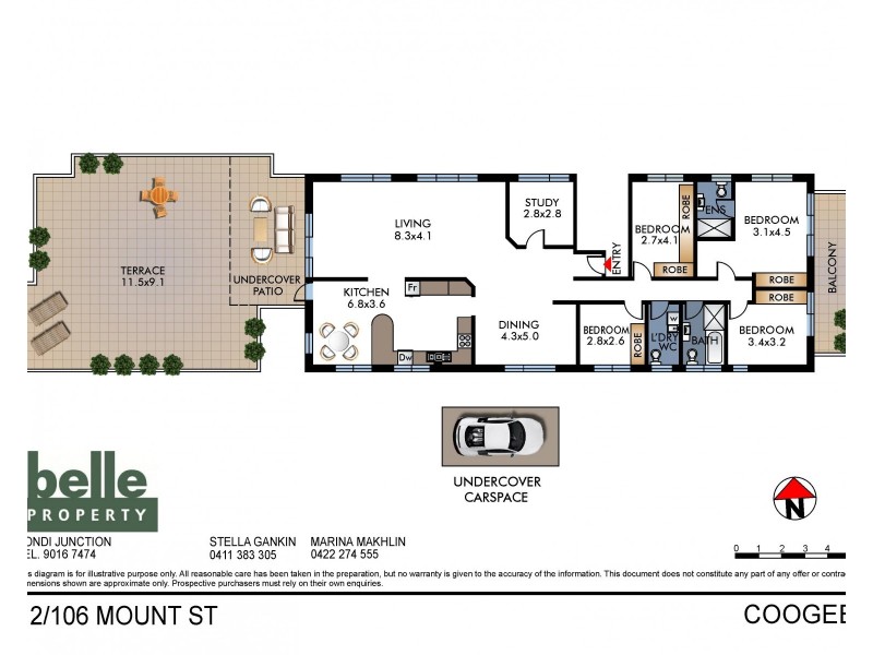 12/106 Mount Street, Coogee NSW 2034 Floorplan