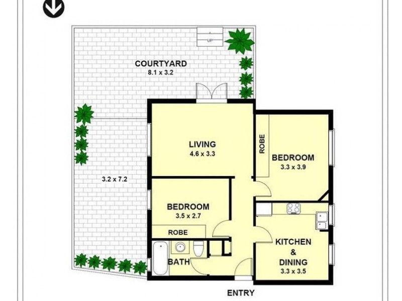 3/3 Palmerston Avenue, Bronte NSW 2024 Floorplan