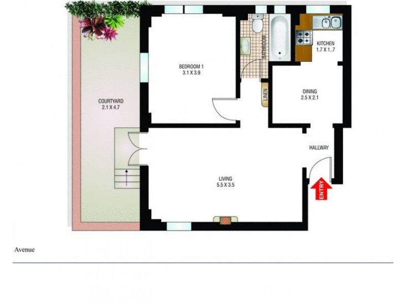 1/2 Martins Avenue, Bondi NSW 2026 Floorplan