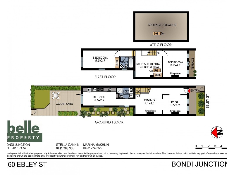 160 Ebley Street, Bondi Junction NSW 2022 Floorplan