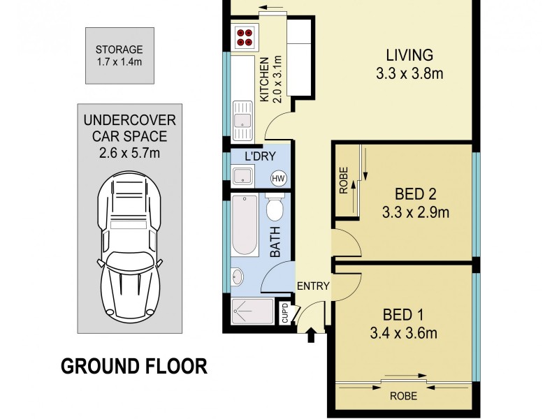 3/215 Birrell Street, Bronte NSW 2024 Floorplan
