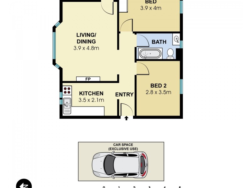 10/6 Pringle Place, Bellevue Hill NSW 2023 Floorplan