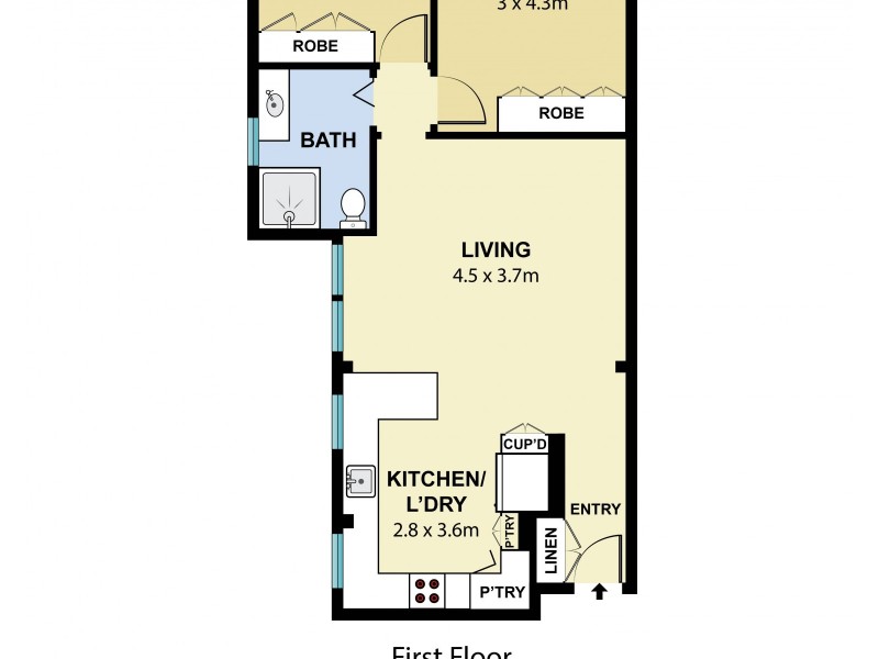 5/3 Ocean Street, Woollahra NSW 2025 Floorplan