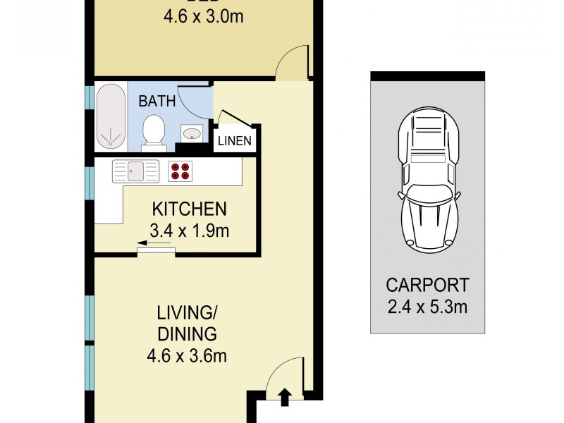 1/25 Berwick Street, Coogee NSW 2034 Floorplan
