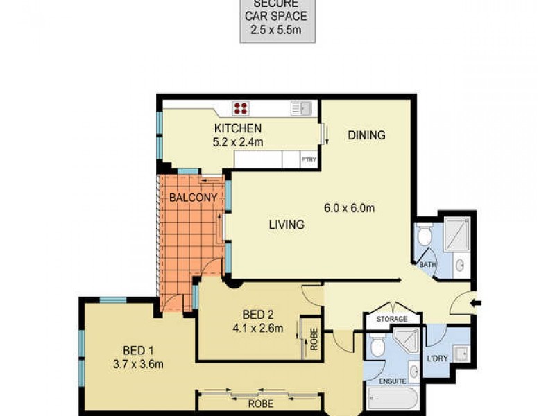103/81 Grafton Street, Bondi Junction NSW 2022 Floorplan