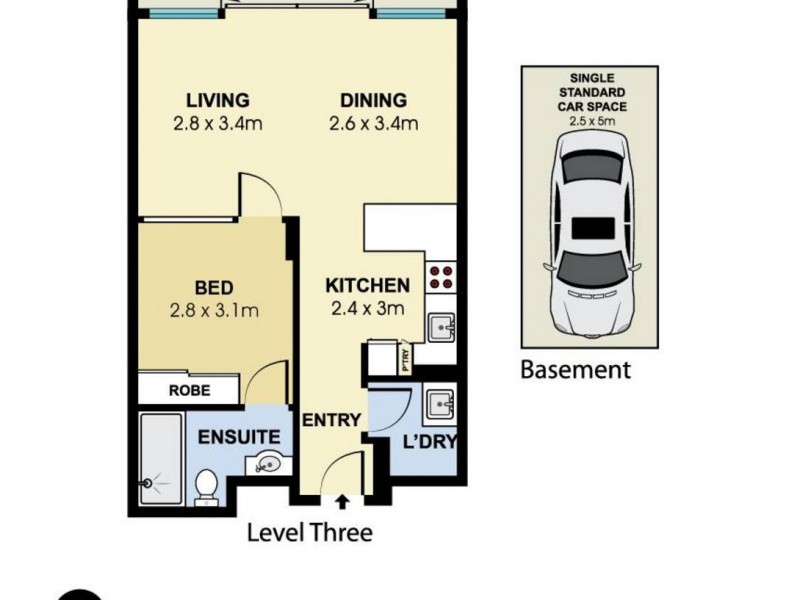 15/110 Cascade Street, Paddington NSW 2021 Floorplan