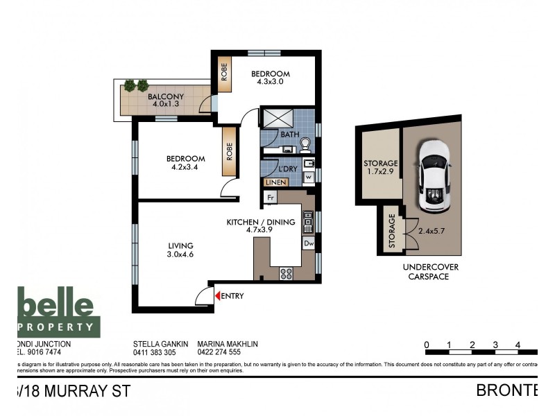 3/18 Murray Street, Bronte NSW 2024 Floorplan