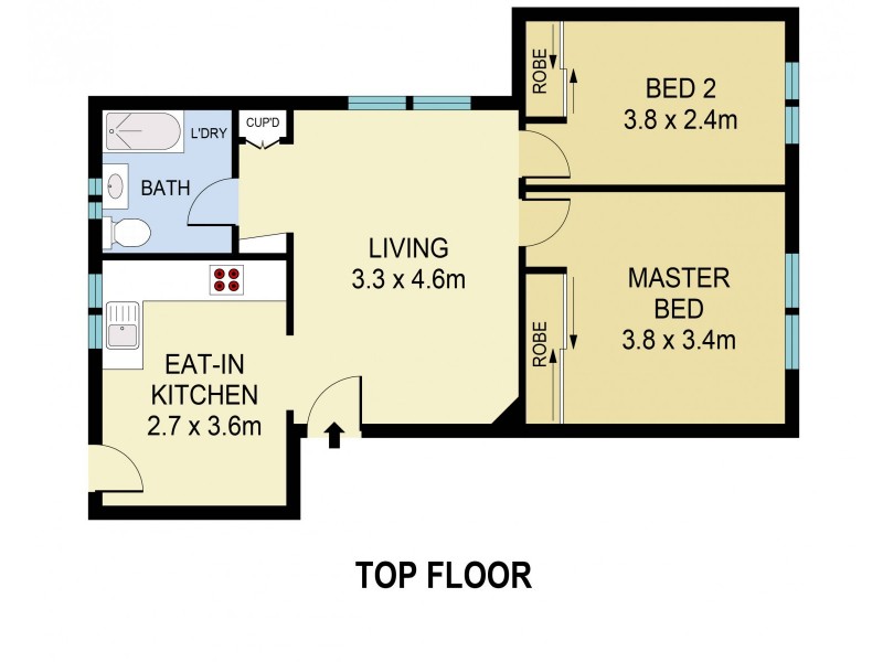 2/109 Carrington Road, Coogee NSW 2034 Floorplan