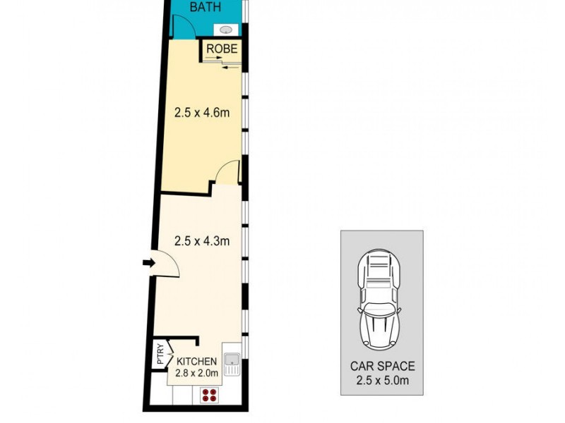 7/3 Waverley Crescent, Bondi Junction NSW 2022 Floorplan