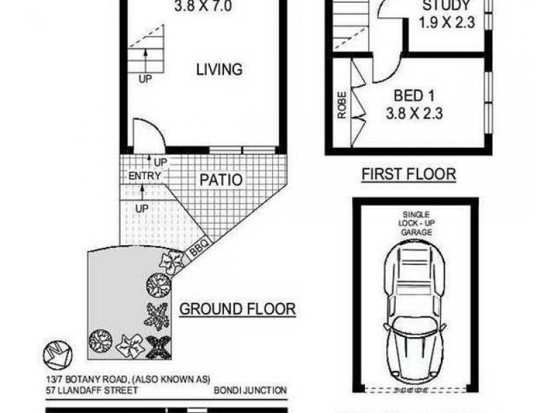 57 Llandaff Street, Bondi Junction NSW 2022 Floorplan