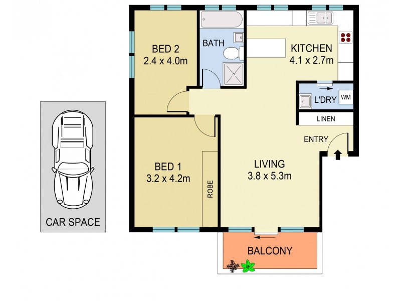 32/37-39 O’Donnell Street, North Bondi NSW 2026 Floorplan