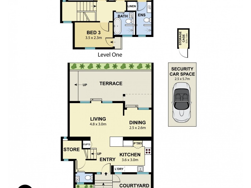 6/1B Darley Street, Darlinghurst NSW 2010 Floorplan