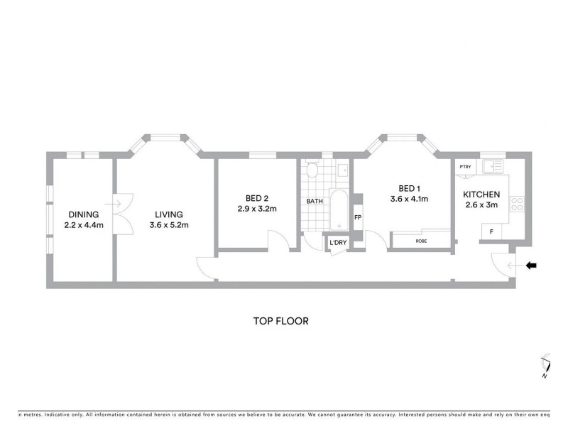 8/1 Latimer Road, Bellevue Hill NSW 2023 Floorplan