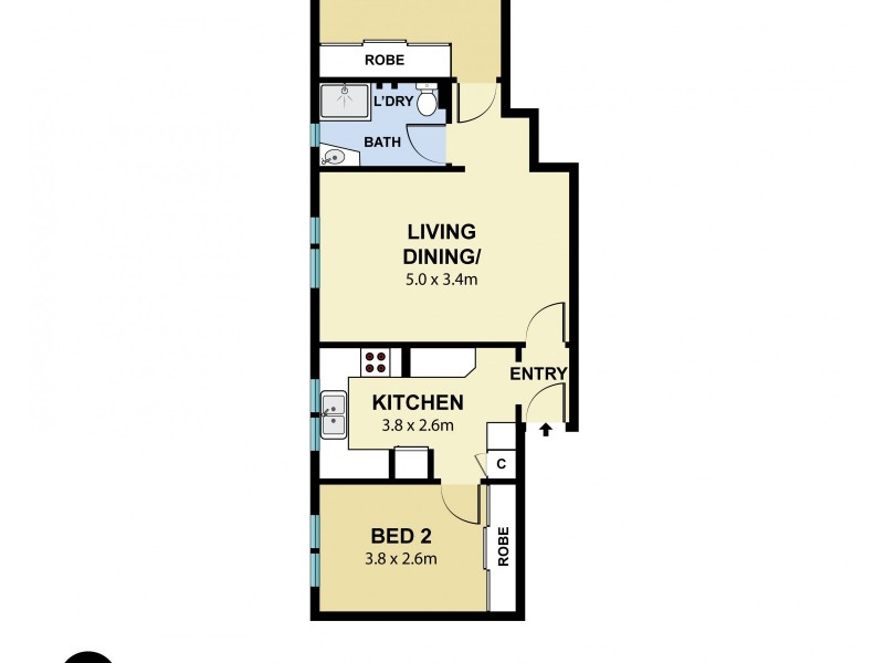 15/326 Edgecliff Road, Woollahra NSW 2025 Floorplan