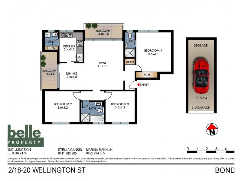 12/18-20 Wellington Street, Bondi NSW 2026 Floorplan