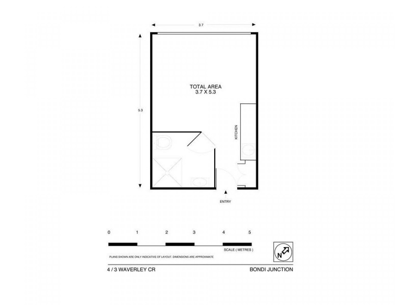4/3 Waverley Crescent, Bondi Junction NSW 2022 Floorplan