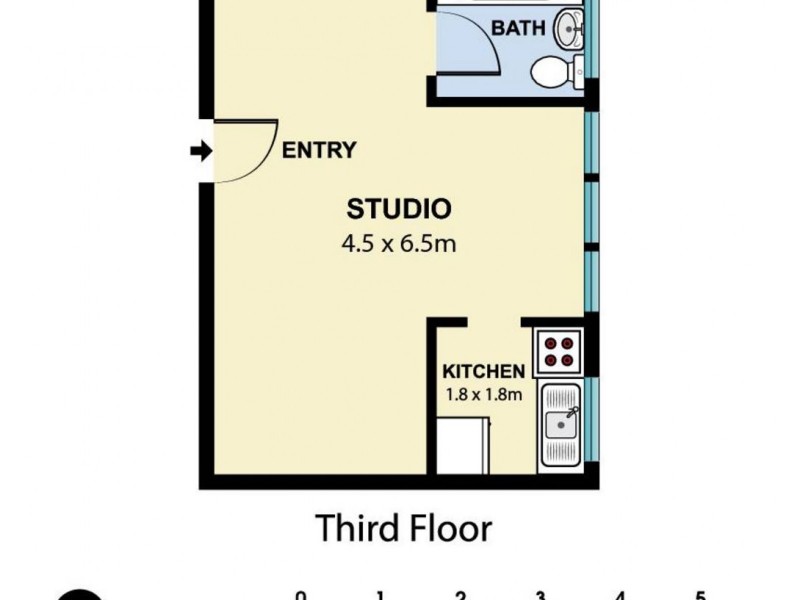 34/7 Greenknowe Avenue, Elizabeth Bay NSW 2011 Floorplan