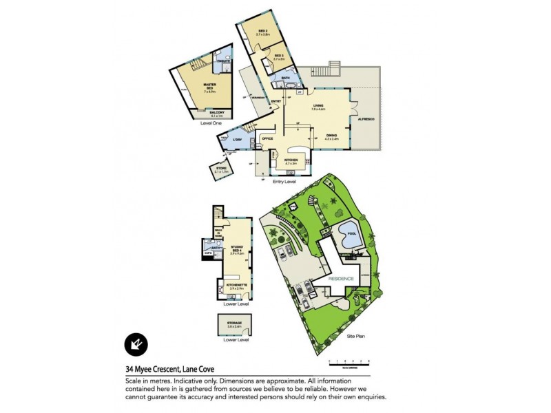 34 Myee Crescent, Lane Cove NSW 2066 Floorplan