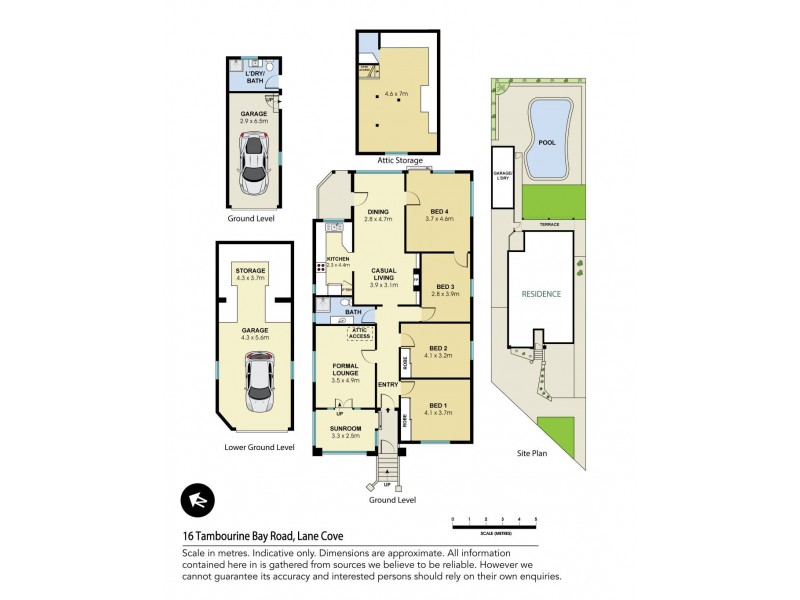 16 Tambourine Bay Road, Lane Cove NSW 2066 Floorplan