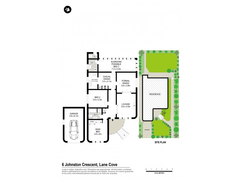 6 Johnston Crescent, Lane Cove NSW 2066 Floorplan