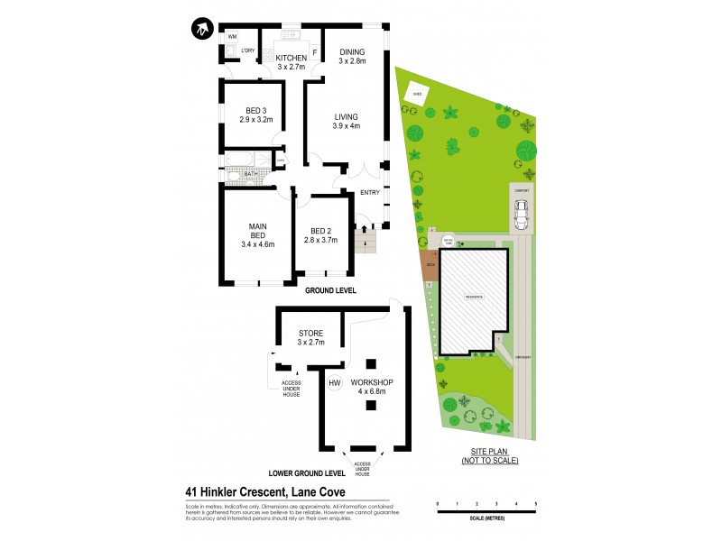 41 Hinkler Crescent, Lane Cove NSW 2066 Floorplan