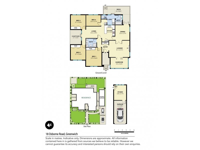 18 Osborne Road, Greenwich NSW 2065 Floorplan