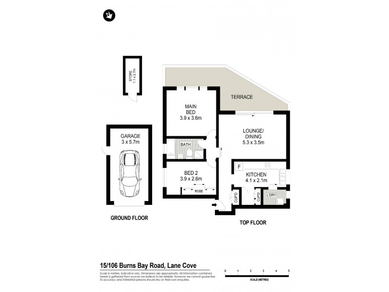 15/106 Burns Bay Road, Lane Cove NSW 2066 Floorplan
