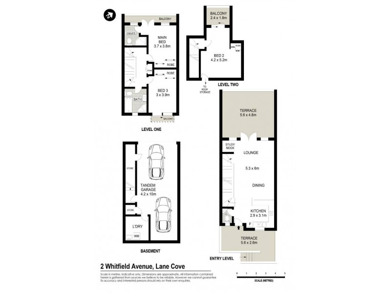 2 Whitfield Avenue, Lane Cove NSW 2066 Floorplan