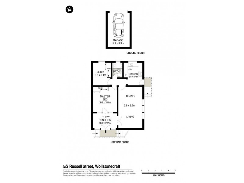 5/2 Russell Street, Wollstonecraft NSW 2065 Floorplan