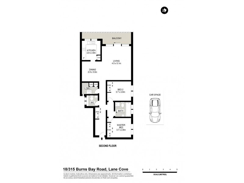 18/315 Burns Bay Road, Lane Cove NSW 2066 Floorplan