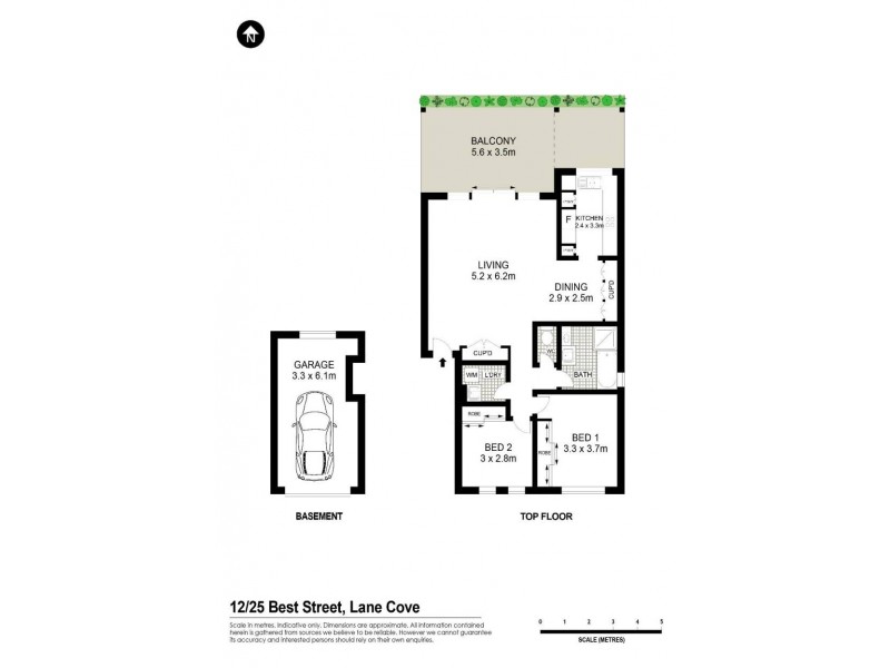 12/25 Best Street, Lane Cove NSW 2066 Floorplan