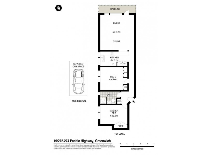 19/272-274 Pacific Highway, Greenwich NSW 2065 Floorplan