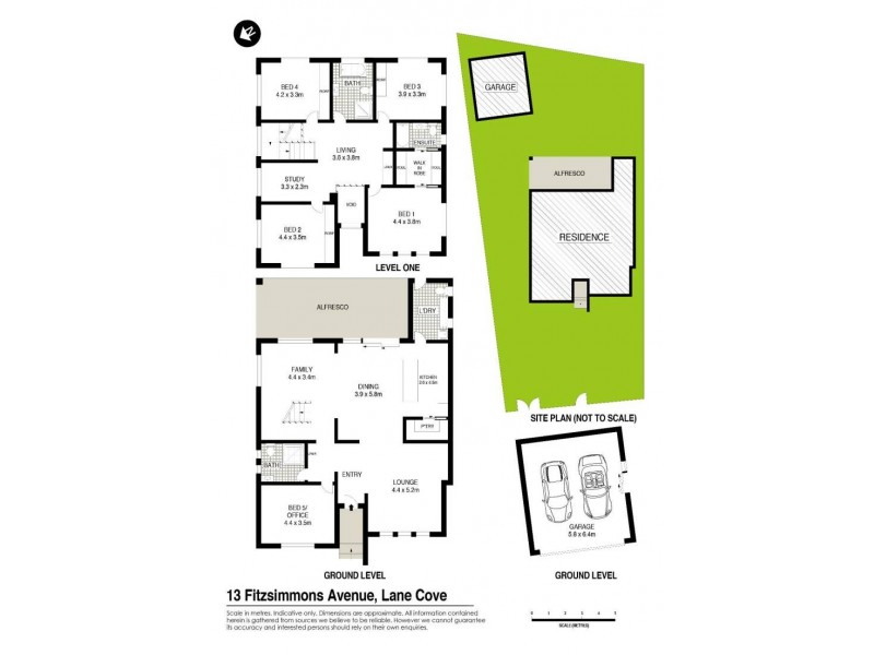 13 Fitzsimmons Avenue, Lane Cove NSW 2066 Floorplan