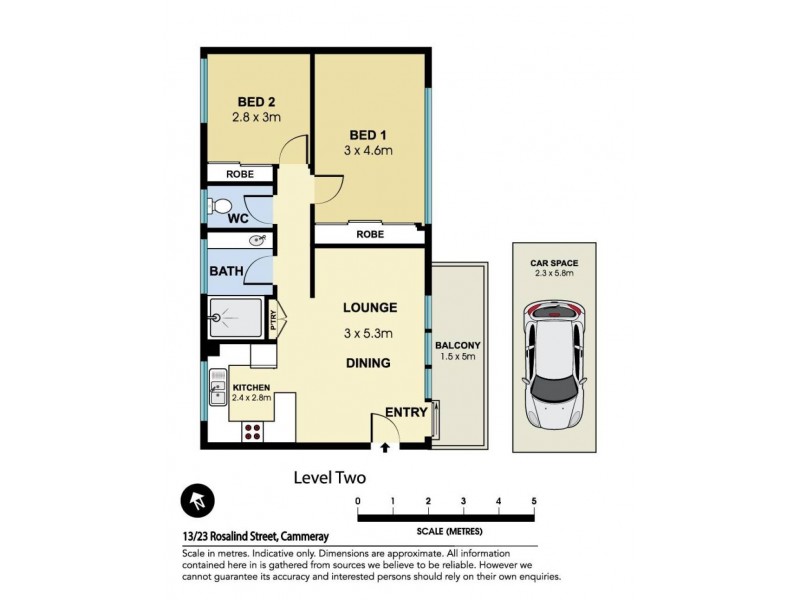 13/23 Rosalind Street, Cammeray NSW 2062 Floorplan