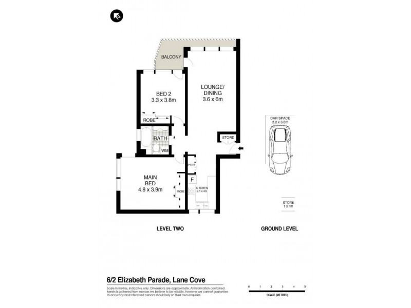 6/2 Elizabeth Parade, Lane Cove NSW 2066 Floorplan