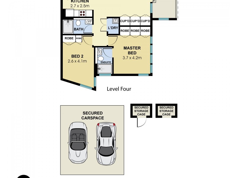 407/10 Waterview Drive, Lane Cove NSW 2066 Floorplan