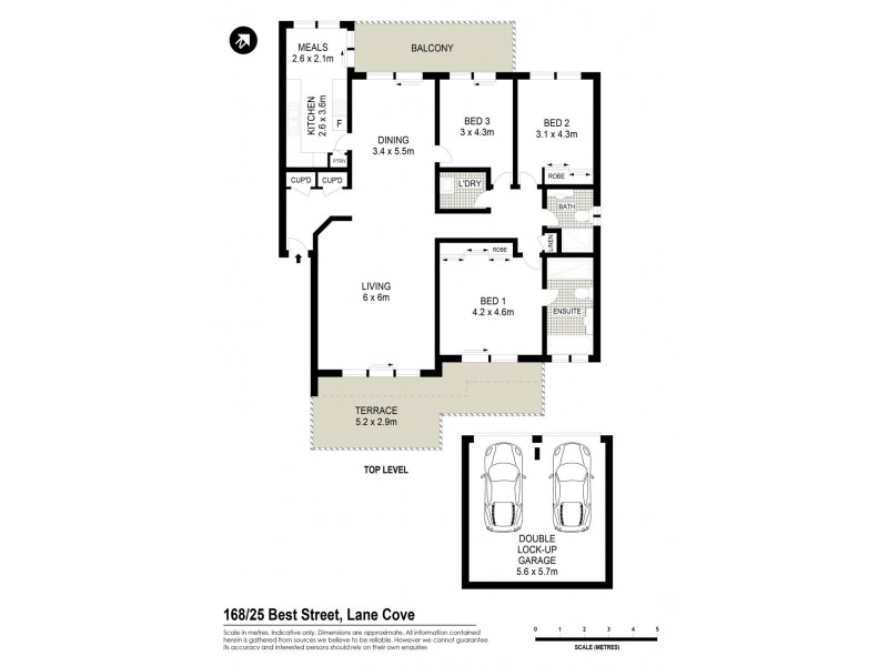 168/25 Best Street, Lane Cove NSW 2066 Floorplan