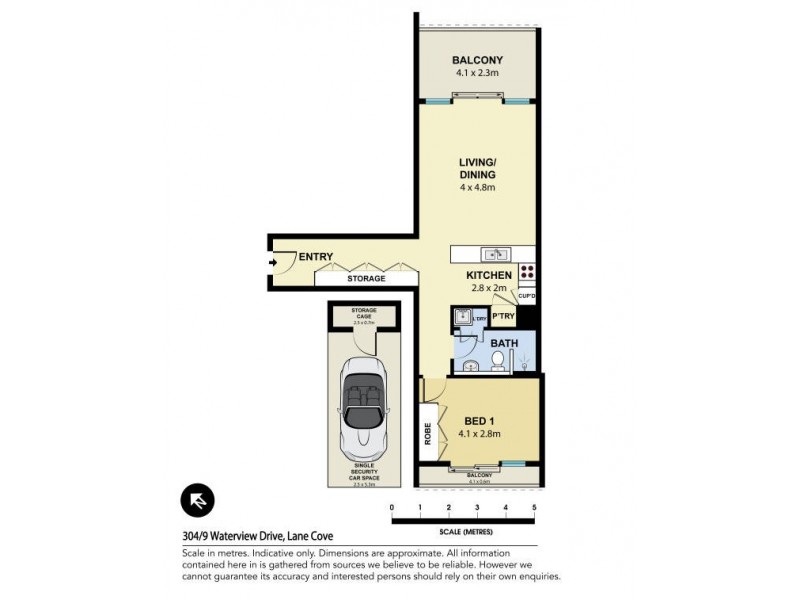 304/9 Waterview Drive, Lane Cove NSW 2066 Floorplan