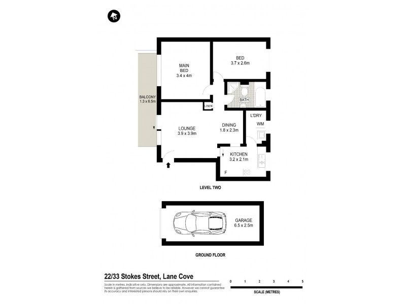 22/33 Stokes Street, Lane Cove NSW 2066 Floorplan