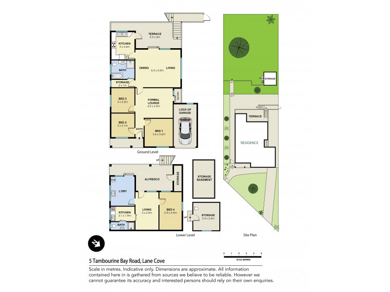 5 Tambourine Bay Road, Lane Cove NSW 2066 Floorplan