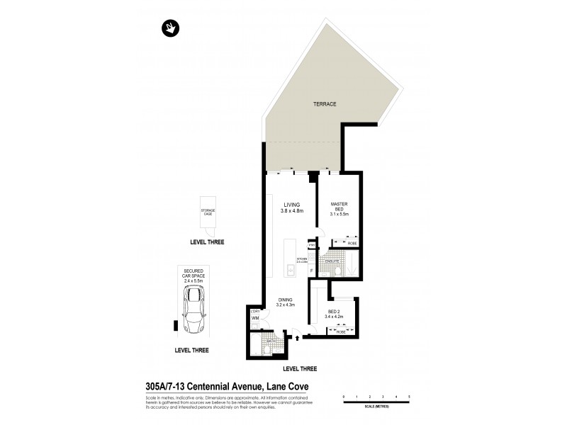 305A/7 Centennial Avenue, Lane Cove NSW 2066 Floorplan