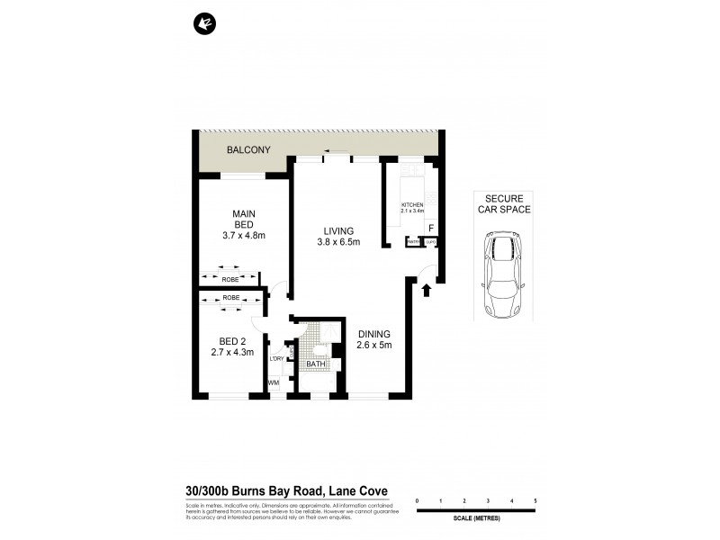30/300B Burns Bay Road, Lane Cove NSW 2066 Floorplan