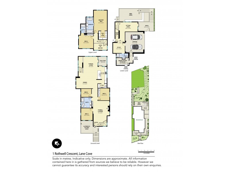 1 Rothwell Crescent, Lane Cove NSW 2066 Floorplan